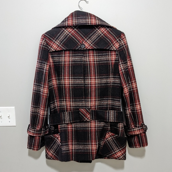 Wool Blend Pea Coat - Picture 3 of 8